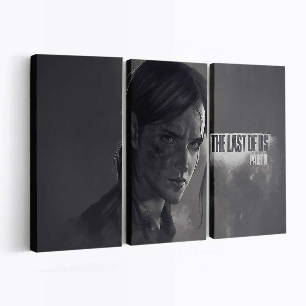 ellie the last of us part 2 monochrome poster 4k eu